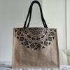 Jute Shopping Bag Eco Shopper Beach Bag SRBG-25 Mandala