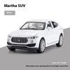 Масштаб 1/32 Модель внедорожника Maserati Levante из сплава, литой металлический игрушечный автомобиль со звуком и светом, инерционная игрушка, коллекция, миниатюрные игрушечные автомобили, подарок