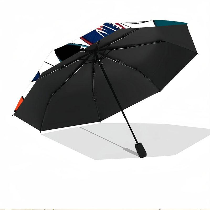 NFL Print Automatic Open Close Umbrella, Portable Foldable Umbrella, for Outdoor Commute Camping Trip, Ideal Birthday Gift