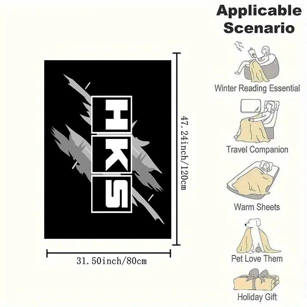 "IKS: The Ultimate Urban Streetwear Brand"Blanket Flannel Throw Blanket for Sofa, Bed, Travel, Camping, Office, Couch, Chair, And Bed Gift f