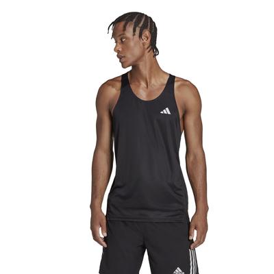 Мужская майка для бега Adidas Own the Run Singlet LOO55, Черная (ХМ8437), Размер XS