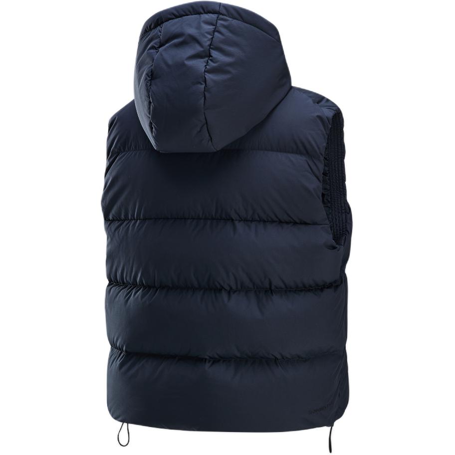 Nike Спортивная одежда Metrotherma-Fit Puffer Logo Hooded Warm Comfortable No Sleeveless Down Jacket Women жилет Black White FZ5933-010