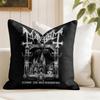 MMayhem Band Cushion Cover Eco Linen Pillow Case DoubleSided Print Breathable Durable Zipper Home Decor Gift