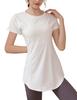 Yoga Sports Short Body Quick Long Running Wear [Ranmy Stage] [Neckline Silhouette] Wear, Tops, T-Shirt, Women's, Sleeve, Covering, Drying, Thin,