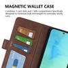 For Honor X8a 4G Calf Texture Phone Case PU Leather Dual Magnetic Clasp Foldable Stand Wallet Cover