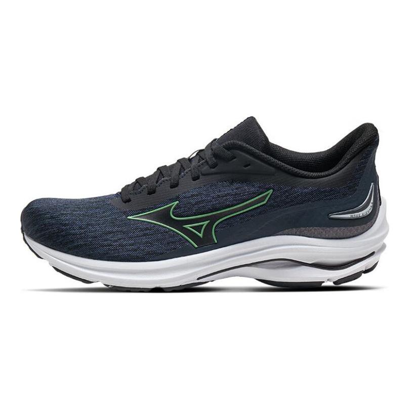 Mizuno WAVE KIZUNA 4 Мужские низкие беговые кроссовки Черный Мятно-зеленый J1GC241602