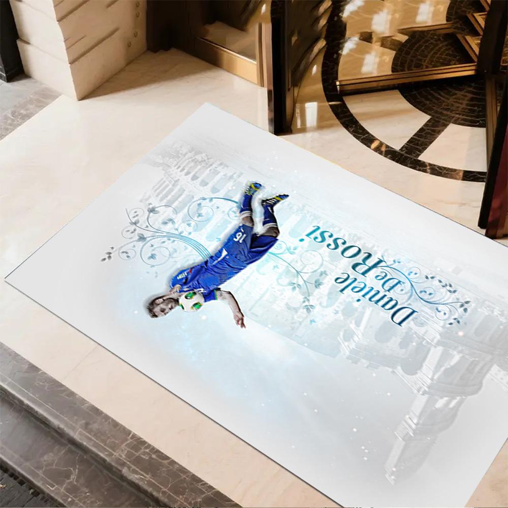 Dynamic Football Player Artwork Floor Rug Office Rug Suitable for Living Rooms Dormitory Entryway Game Room Antislip Carpet Office home decor