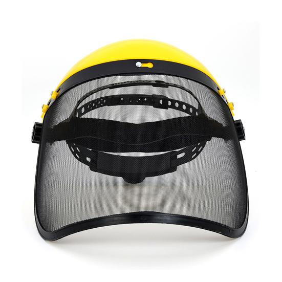 Защитный лицевой щиток для лесозаготовок, защитный щиток с металлическим козырьком, защитный шлем для деревообработки для работы с бензопилой, работы во дворе, кошения травы, валки деревьев