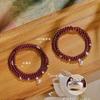 Liucai'an Natural Garnet Bracelet for Women, Multi-loop999Silver scale niche beaded bracelet