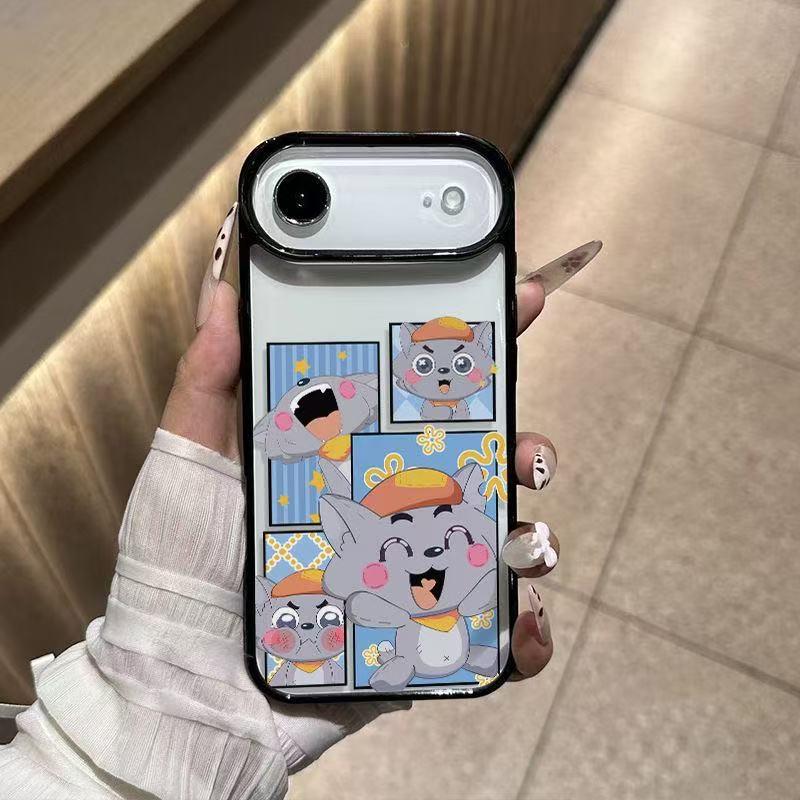Чехол Grey Wolf Apple 17 Pro Max/17/17 Pro/17 Air/16, Черная Акриловая Рамка