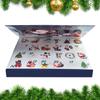 2025 Christmas Advent Calendar Empty Box DIY Craft Kit Holiday Countdown Surprise Gift Festive Season Home Decor Unboxing Fun