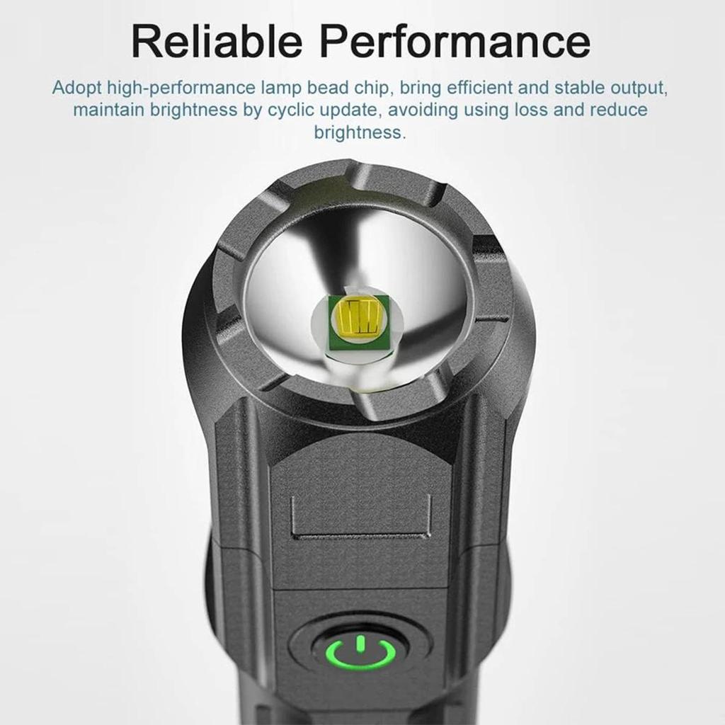 Led Flashlight Lamp Waterproof Tactical Zoom Usb Rechargeable Super Handheld Leb Powerful Hand Light Long Range Torch High Power