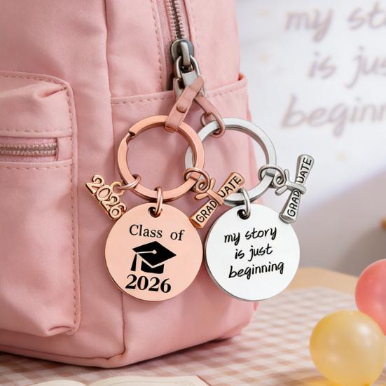 Выпускной брелок 2026 года Выпускники средней школы и колледжа Значимый выпускной брелок для нее и для него Выпускное украшение