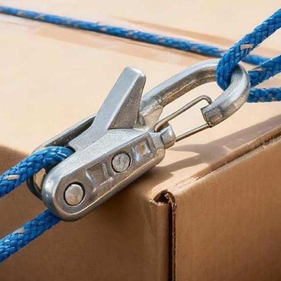 1 Комплект Натяжитель веревки с роликом Прочный металлический кулачковый натяжитель для наружного использования Туризм Пеший туризм Водный туризм Кемпинг Регулировщик-затяжитель веревки оттяжки