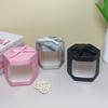 WTEMPO Ribbon Bow Hexagonal Gift Boxes Clear Window Flowers Dolls Presents Display Packaging Boxes DIY Kraft Paper Universal Storage Boxes