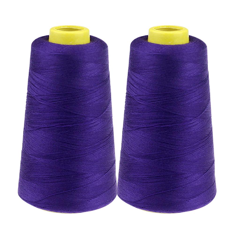 Household Color Polyester Sewing Thread Pagoda Thread 2PC 2300 Yards