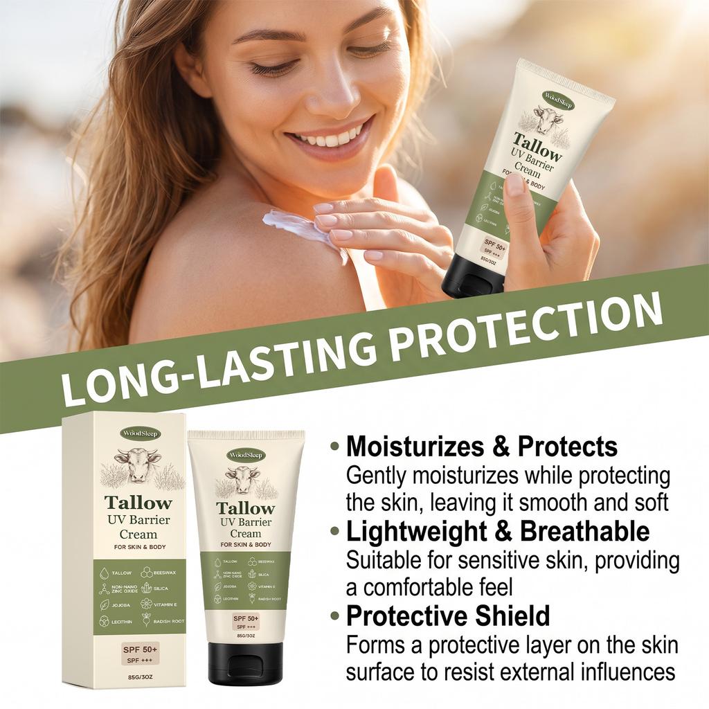 WOODSLEEP Moisturizing Protective Cream - Plant Extract Skincare, Lightweight Hydrating, Breathable, Non-Greasy