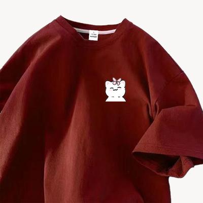 Черная футболка с коротким рукавом и положительным плечом женская 2024 новая летняя короткая хлопковая майка