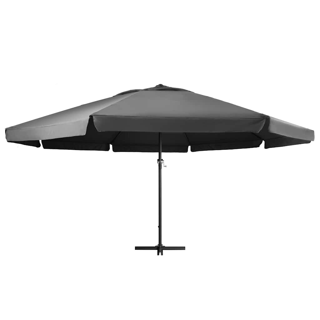 600 cm Anthracite Garden Umbrella with Aluminum Pole