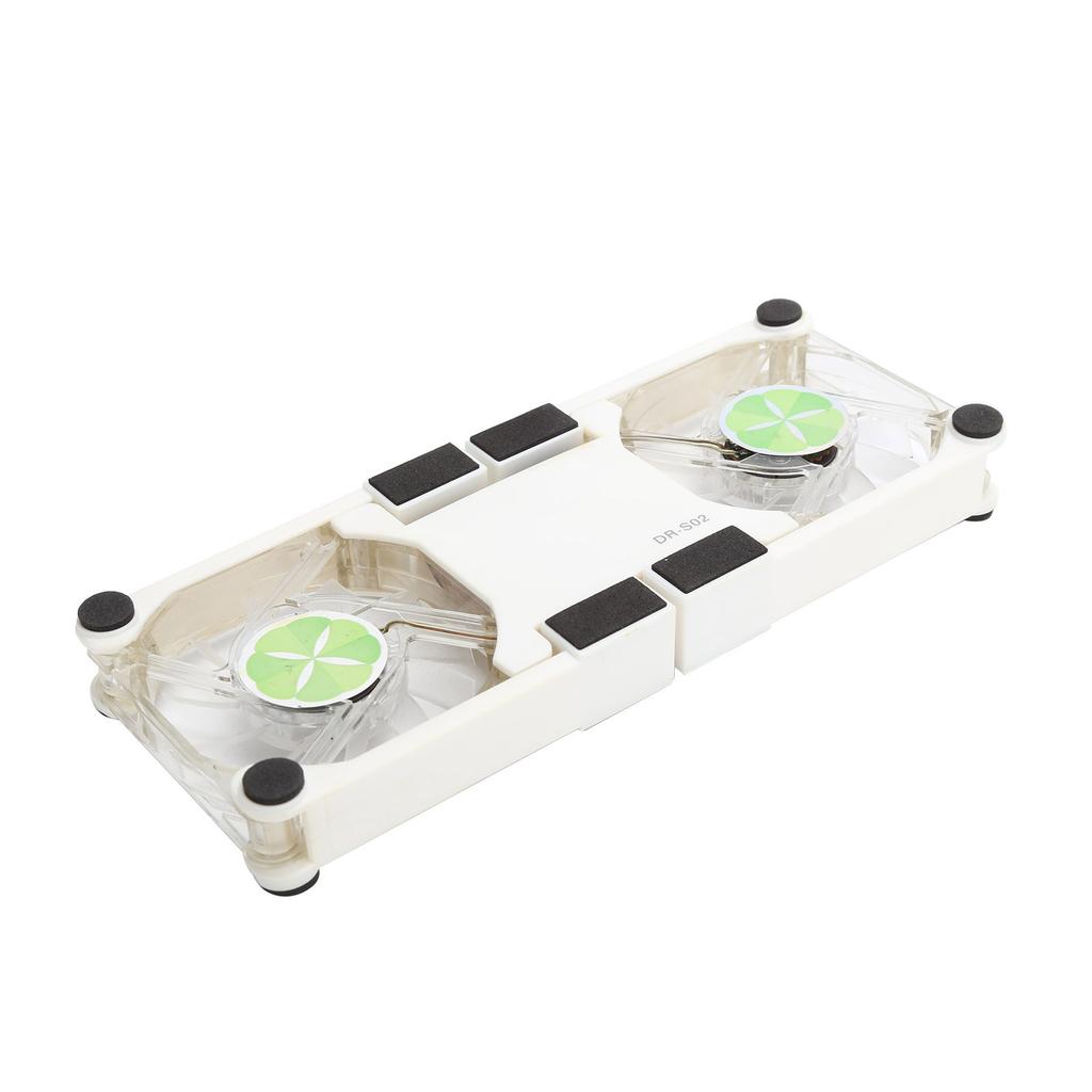 Laptop Cooling Pad USB Foldable Cooler Stand Light Portable with AntiSkid Mount(White )