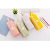 Large Capacity Double Layer Double Zipper Simple Korean Style Oxford Cloth Portable Pencil Case Stationery Bag