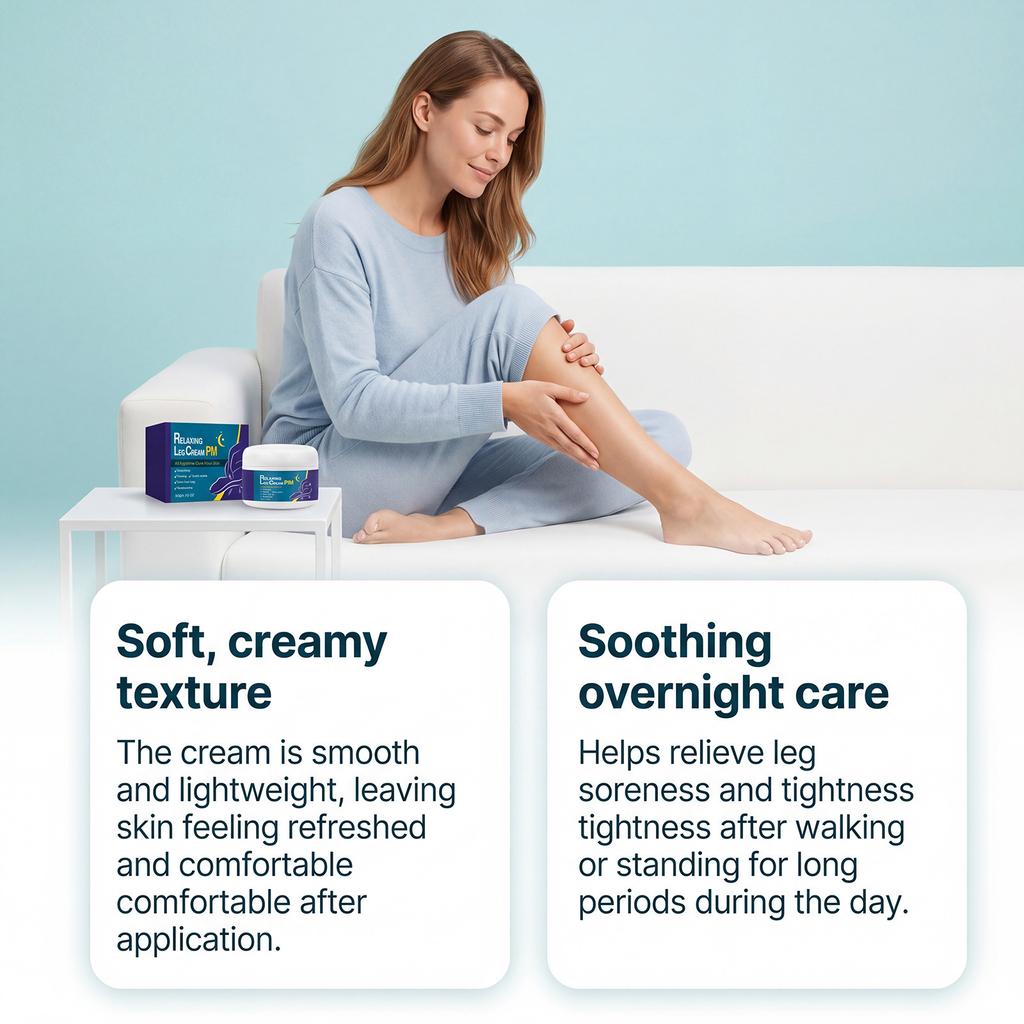 Leg Moisturizing Cream Overnight Gentle Care Non-Greasy Hydrating Leg Cream Skin Repair 50ml