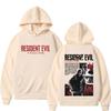 Resident Evil Requiem Print Hoodie Unisex Pullover Horror Game Character Collage Graphic Hooded Sweatshirt Casual Long Sleeve Streetwear for Game Fans