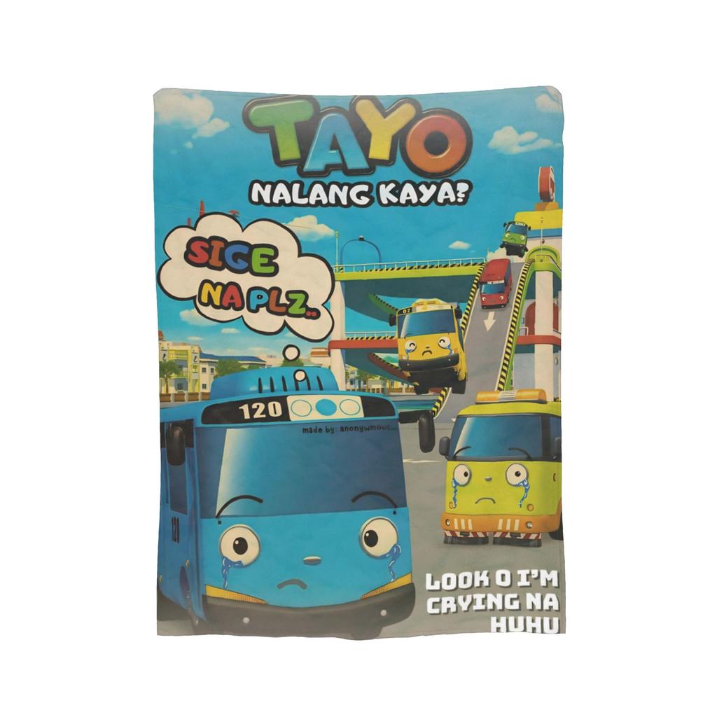 Супер Мягкое Одеяло-Плед Тайо Маленький Автобус Премиум Фланелевый Флис Легкое Постельное Одеяло Теплые Плюшевые Одеяла Для Всех Сезонов