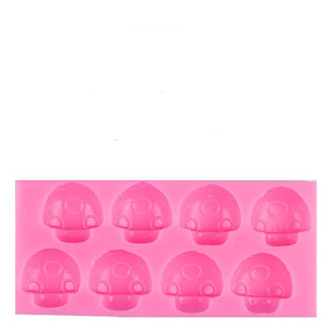 Множественное моделирование грибов, украшение леса, жидкая силиконовая форма, инструменты для помадки, мультфильма, феи, торта