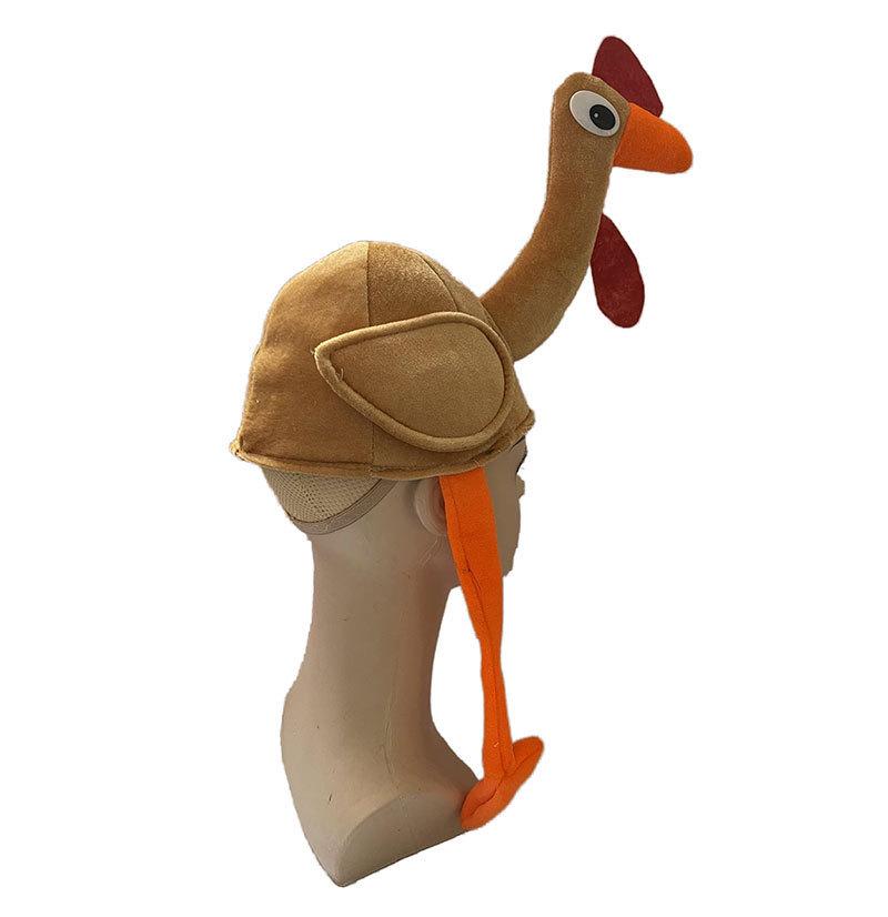 Thanksgiving Cartoon Turkey Plush Hat Decoration
