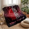 Nottingham Forest FC Custom Name Text Flannel Blanket Soccer Logo Personalized Fleece Throw Blanket Special Gift For Sofa Bedroom Home