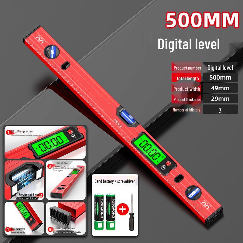 Цифровой магнитный уровень высокой точности с электронным дисплеем для измерения и выравнивания