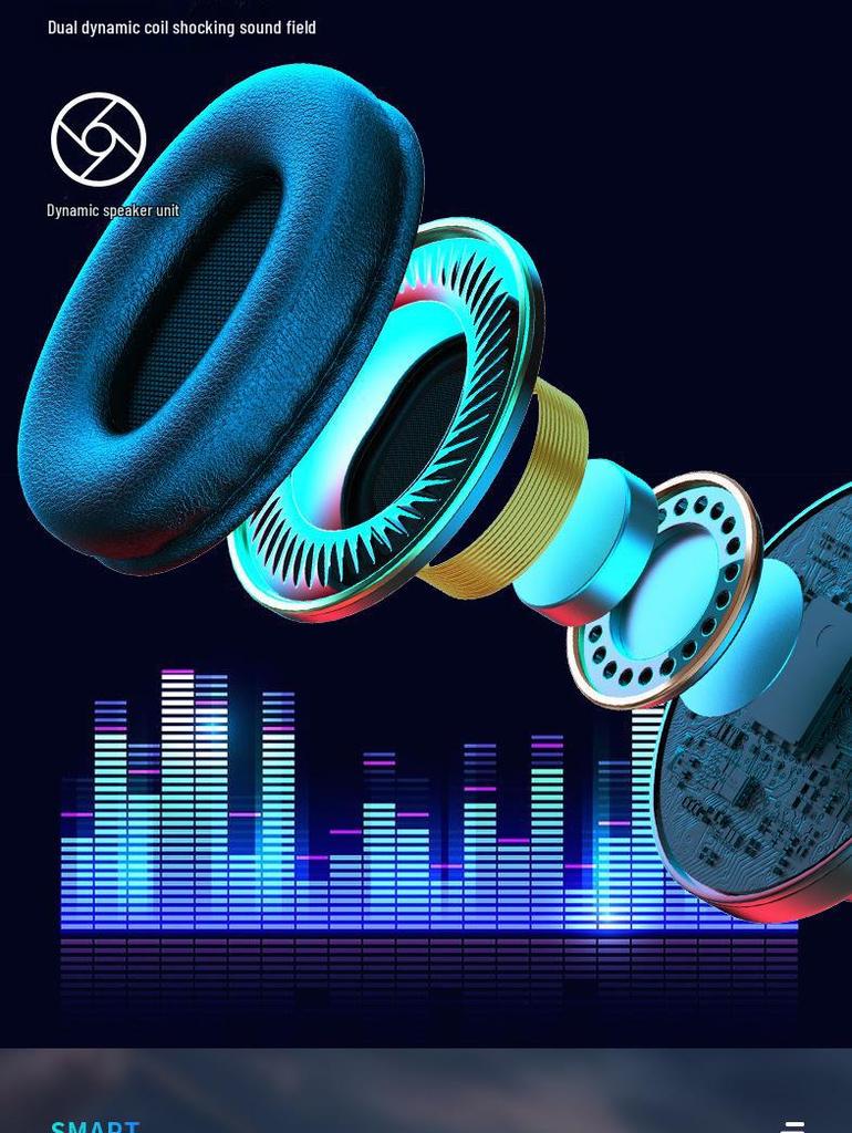 B39 Luminous Bluetooth Headset: High-Value, Head-Mounted, Wireless with Ultra-Long Battery Life