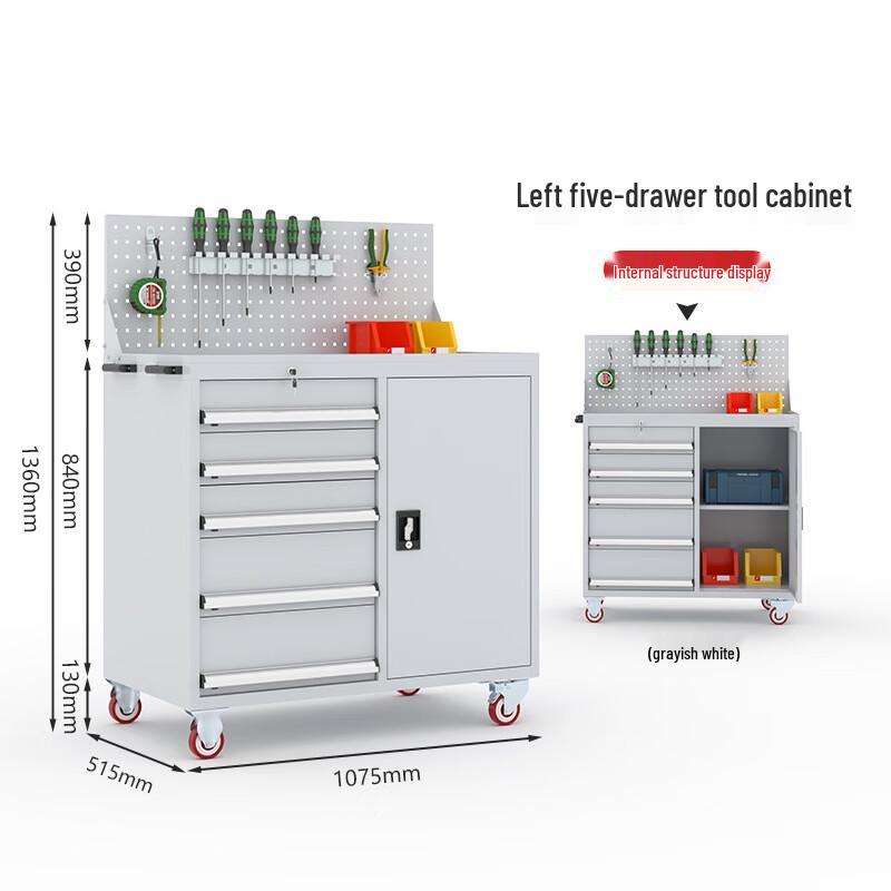 Heavy-Duty Metal Tool Storage Cabinet for Workshop and Garage.