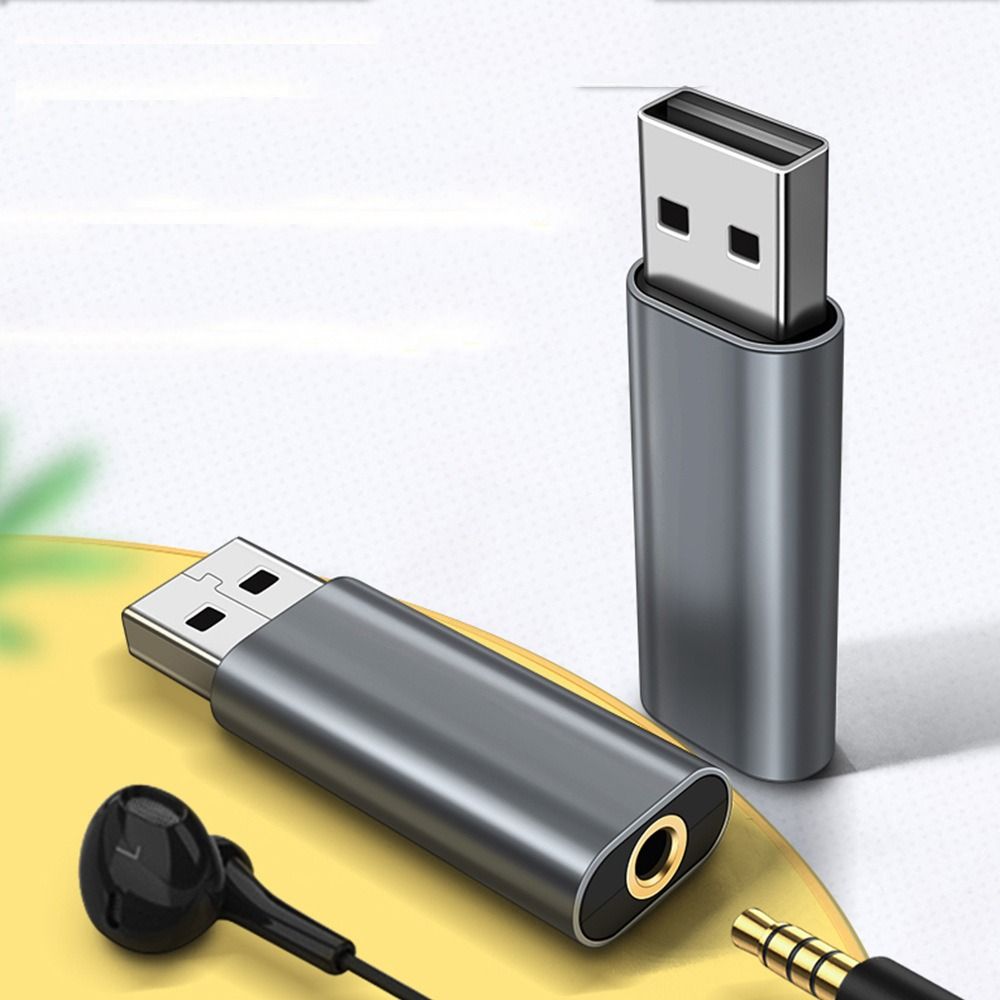 USB на 3,5 мм Адаптер для наушников 3,5 мм 2 в 1 Внешний стерео-звук Разъем для наушников Мини Аудио Проводная гарнитура Конвертер