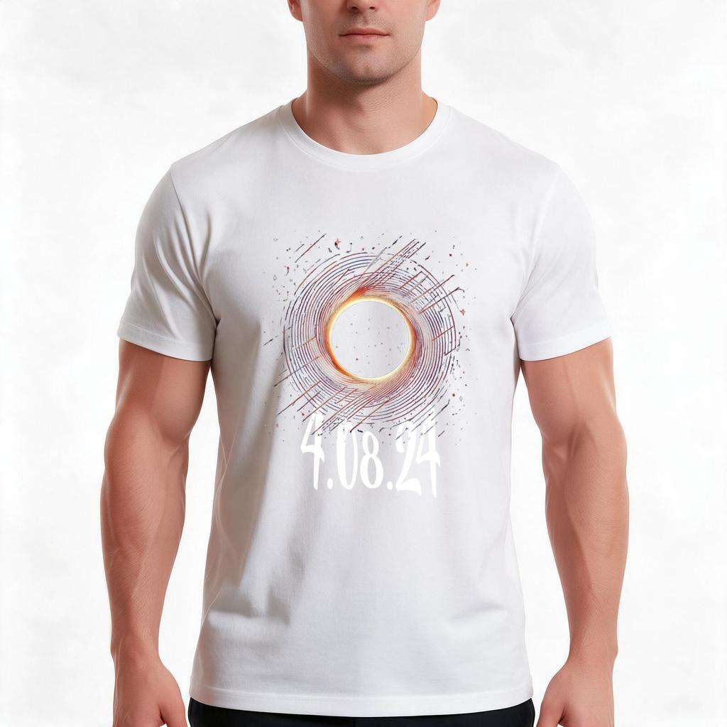 Total Solar Eclipse 2024 America Totality Spring 40824 Usa Tshirt Summer Casual Cotton Tee Oversized Streetwear Tops
