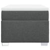 Cadre de lit avec matelas - Maison Exclusive - 80x200 cm - Gris foncé - Relaxation maximale