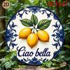 Лимон Итальянская Керамическая Настенная Декорация Ciao Bella D Плоский Декор Кухня Столовая Знак