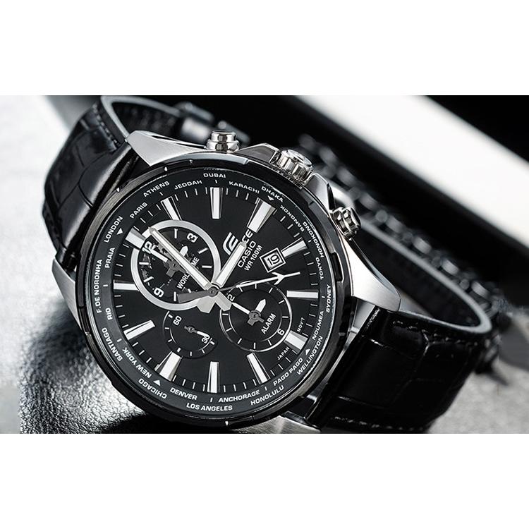 Casio Мужские часы EDIFICE Черные EFR-304BL-1AVUPF