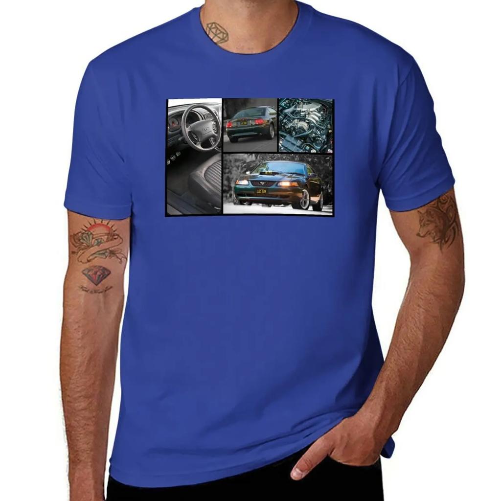 Mustang Bullitt 2001 T-Shirt graphics tees tops mens champion t shirts