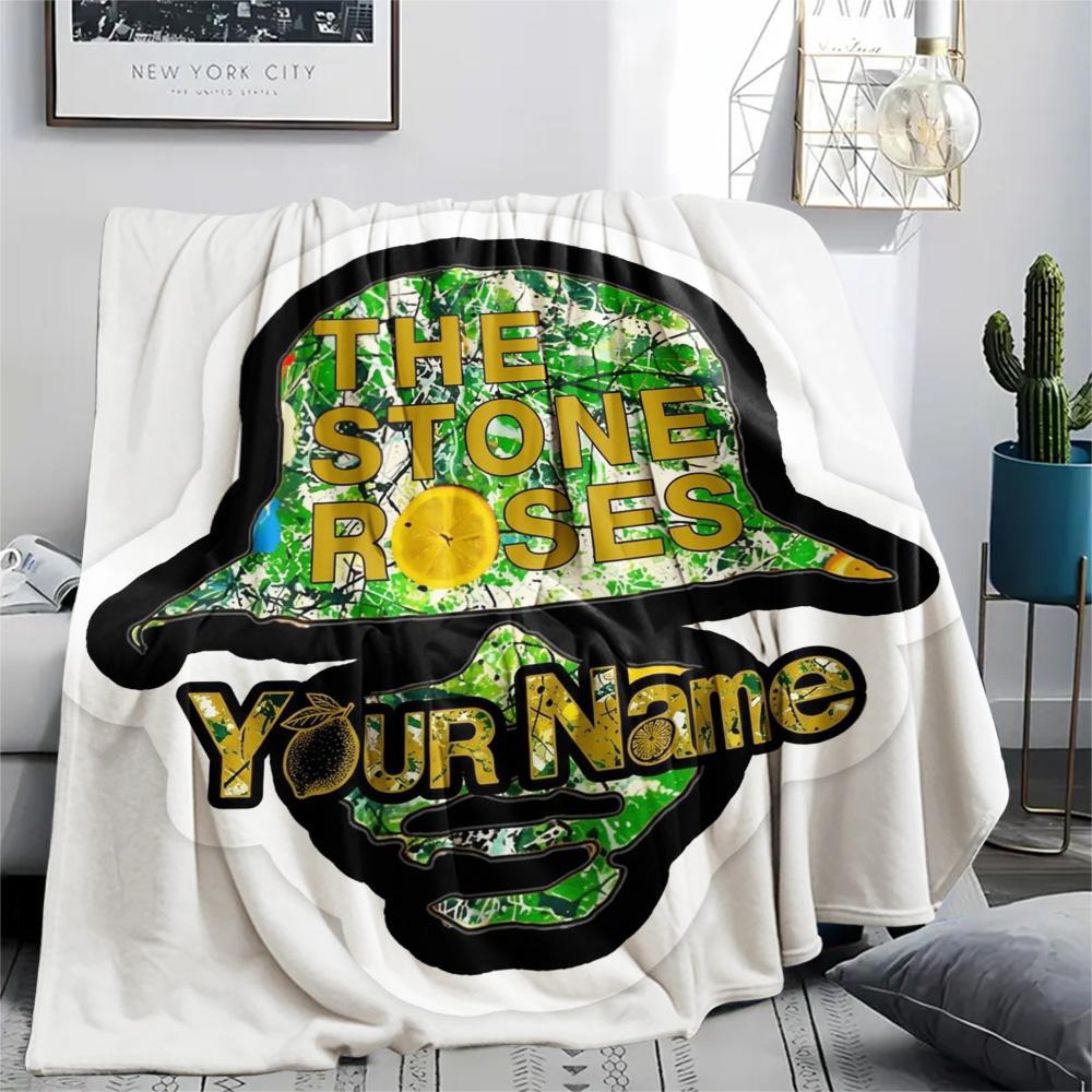 1PC Filmstrip Selfies Custom Name Patterned Flannel Blanket Suitable For All Seasons For Home Decor Warmth And Comfort Gifts Holiday Present