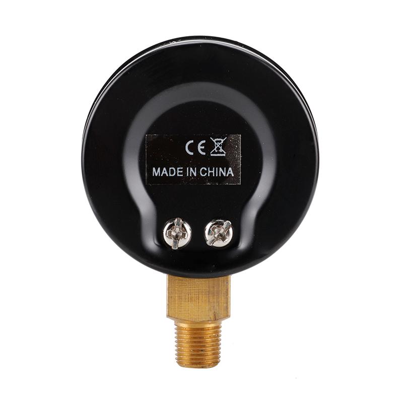 TS-50-14kg/cm2 50mm Dial Gas Pressure Gauge Stainless Steel Dual Scale Oil Water Pressure Gauge with 1/4'' NPT Mount