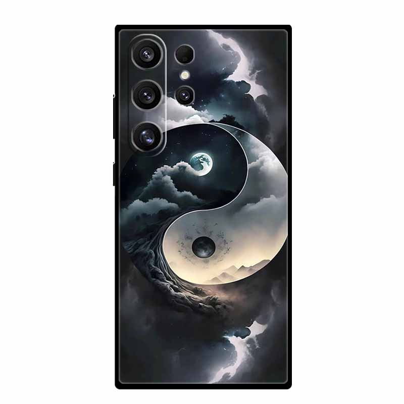 Чехол для телефона Samsung S25 Ultra S 25 Ultra Черный силиконовый мягкий задний чехол для Samsung Galaxy S23 S22 S24 Ultra Чехол Funda