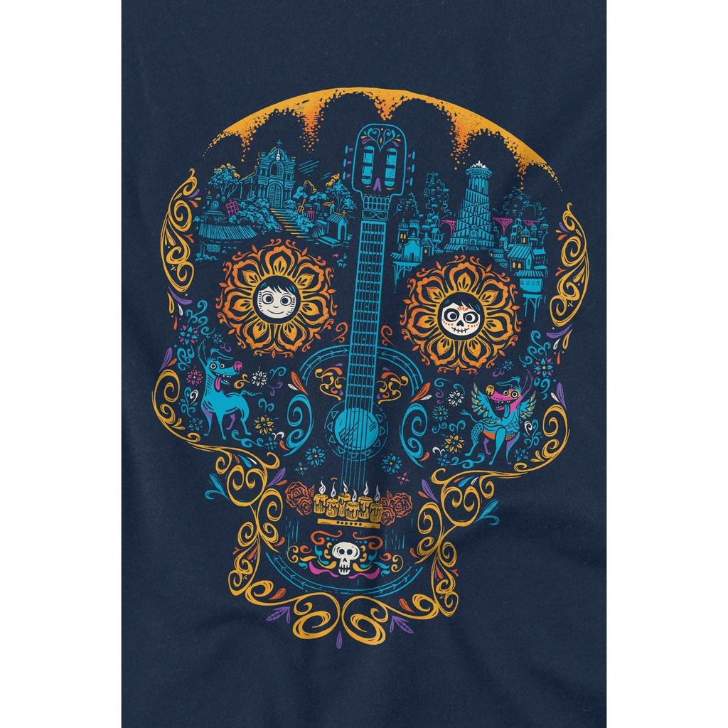 Coco Childrens/Kids Day Of The Dead Miguel Dante Colourful Skull T-Shirt