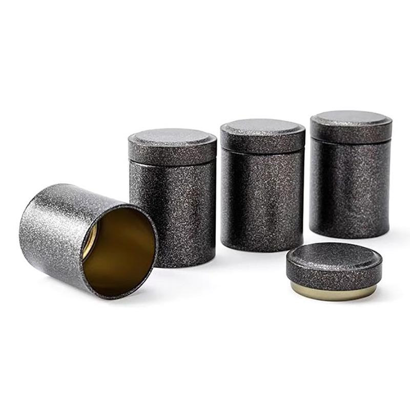 2 шт. Мини пустая жестяная банка для чая, бытовая герметичная банка для зеленого и черного чая, портативная домашняя маленькая коробка для упаковки чая, жестяные банки для хранения