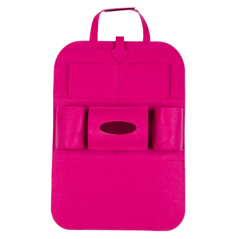 Сумка-органайзер для хранения на спинку сиденья автомобиля, 6 карманов, подвесная сумка, органайзер для хранения из эластичного войлока в багажник автомобиля, аксессуары для интерьера автомобиля