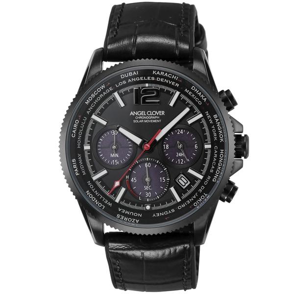 Angel Clover Unisex Solar Wrist Watch MOS42BBK-BK NTS45BWH-WH PN40SBK-BK IN40-GC8 IN40-AE86 Gift Casual Business Sports Student