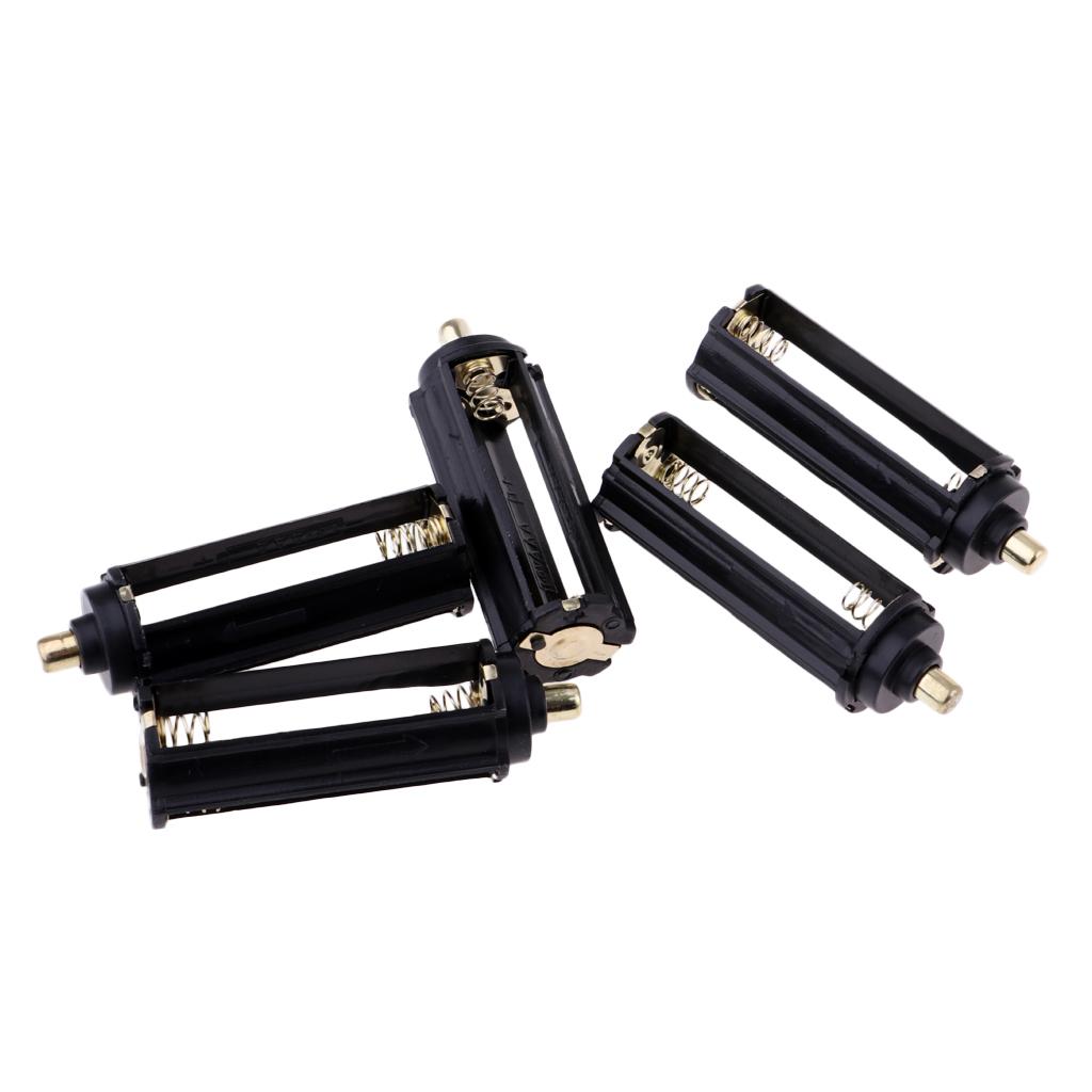 5pcs 3 AAA Battery Holder Case Box For Flashlight Torch Lamp Light Adapter