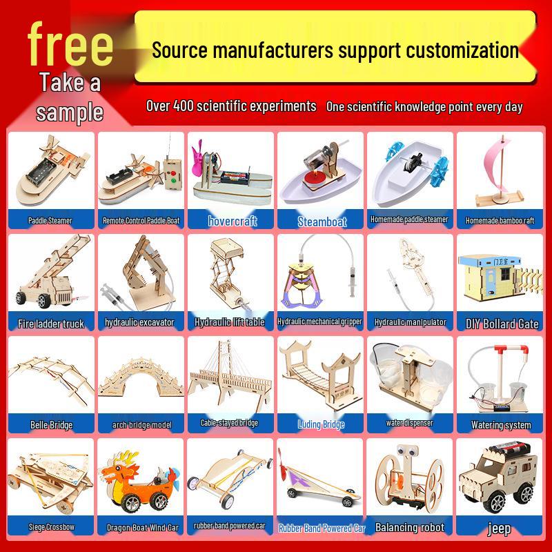 Kindergarten DIY Science Experiment Kit: Handmade Tech Creations for Kids - Educational Birthday Gift Toy