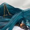 150cm X 1 Yard Organza Pleated Fabric Hardnet Texture Handmade Pleated DIY Clothing Fabric Three-dimensional Decoration